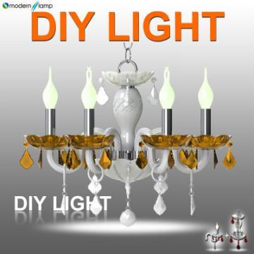6 Light modern crystal chandelier made in china