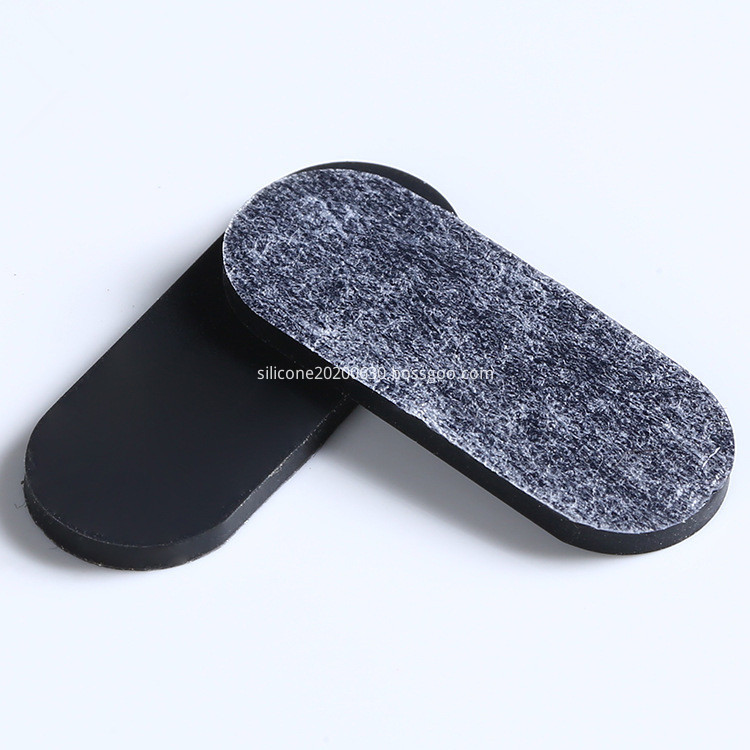 Black silicone rubber pad
