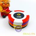 Bescon High Quality Two Tone Tournament Clay Poker Chips