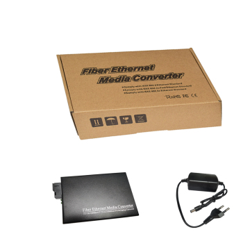 10/100/1000 m di convertitore di supporti Ethernet in fibra ottica