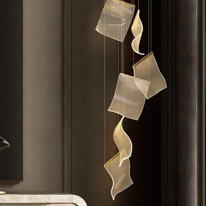 Customized Luxury Chandelier for Hotel Lobby and Staircase Designs