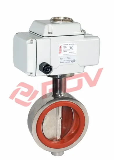 food grade electric ss316 sanitary butterfly valve