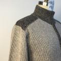 Mit Männern grob gestrickte Fleece-Sattpullover mit Fleece-Fleece