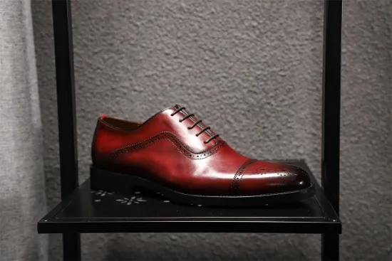 Man Dress Shoes Lace-up Business Leisure Oxfords