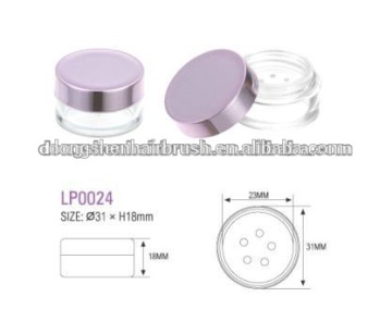 loose powder cosmetic jar with sifter