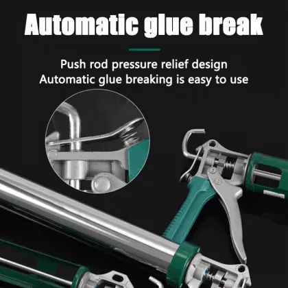 Green and black glue gun