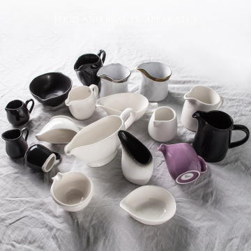 OEM Custom China Factory Cheap Price Glazed Porcelain Pots for Milk/Coffee/Juice/Tea