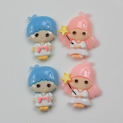 Mini Fairy Girls Boys Resin Cabochon Flatback Beads Slime 100τεμ/τσάντα DIY Craft Decor Charms Χειροποίητο τηλέφωνο Shell Spacer