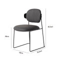 Wholesale New Arrival Chair Cool Design Dining Room Restaurant Wood Leather Sponge Metal Dining Chair