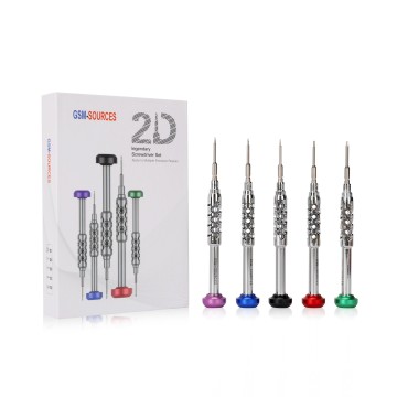 GSMSOURCES Legendary 2D Precision Screwdriver Mobile Phone Repair Kit 5 IN 1 Magnetic Screwdriver
