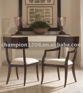 custom wooden fabric dinning restaurant chair