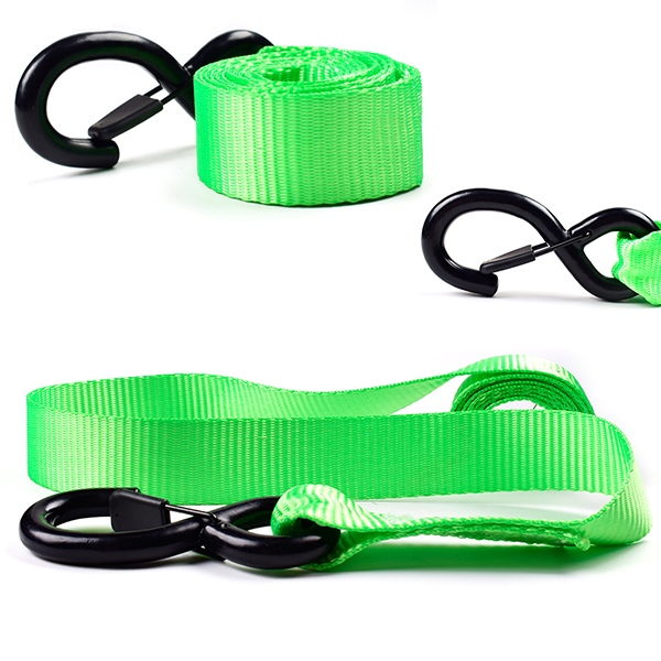 1.5 Inch Rubber Ratchet Straps With S Hook