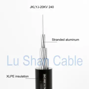 XLPE sheath overhead conductor Aerial lines lushan al core 20KV Aerial wires with jacket