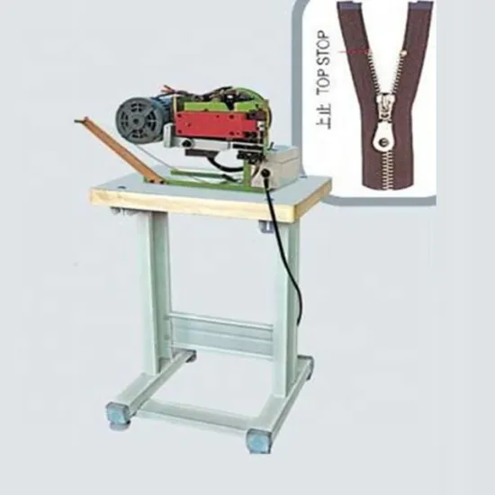 Semi-Automatic Top Stop Machine for Metal Zippers