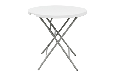 Waterproof HDPE Top Metal Legs Plastic Table
