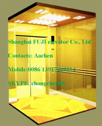 Shanghai FUJI Hairline steel stainless passenger elevator