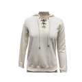 Knit Hoodie with Eyelet Ladies Knit Fleece Hoodie Activewear Factory