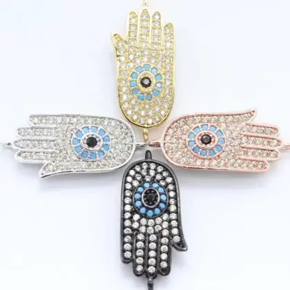 wholesale brass copper  micro pave cz  bracelet jewelry