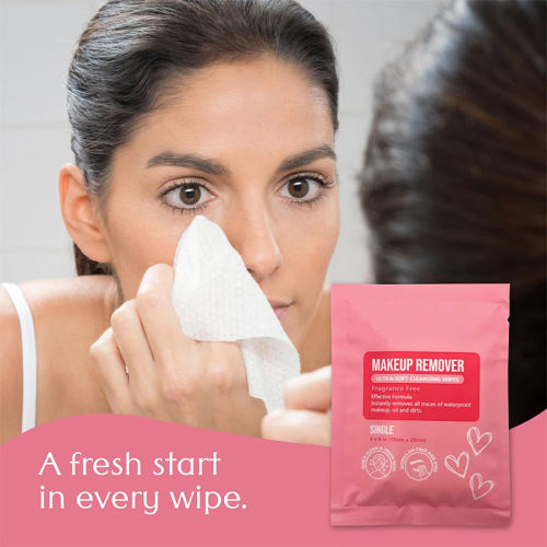 Na -customize na indibidwal na packaging eyelid makeup wipes
