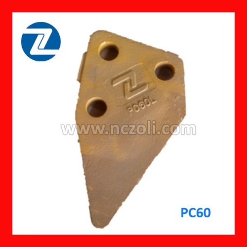 PC60 3 holes wax-casting bucket side tooth