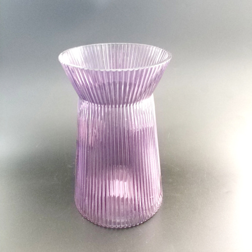 Vase en verre violet Vase fait main pour la décoration