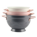 Color Painting Colander with color Rose Painting Handle