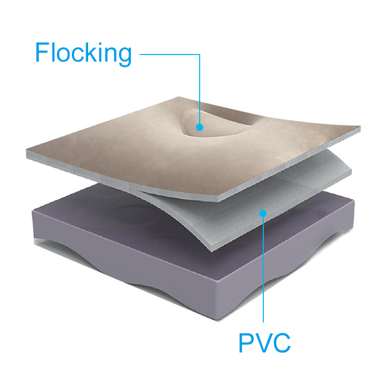 Flocked Air Bed Mattress pvc Inflatable Mattress