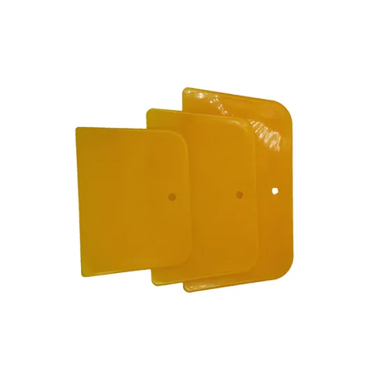 Flexible and Reusable 3 Pack Yellow Plastic Spreader for Auto Body Filler
