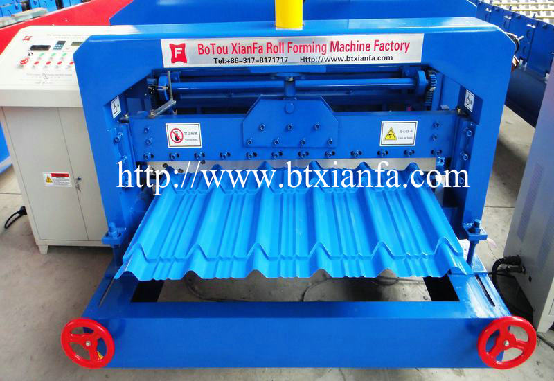 Glazed Steel Roof Tile Roll Forming Machine