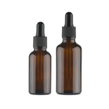 wholesale low MOQ empty essential oil 20ml 30 ml 50ml cosmetic packaing glass dropper bottle