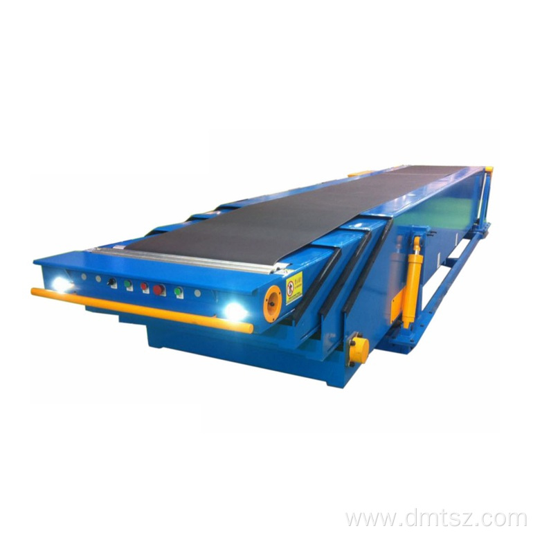 telescopic conveyor with lifting system