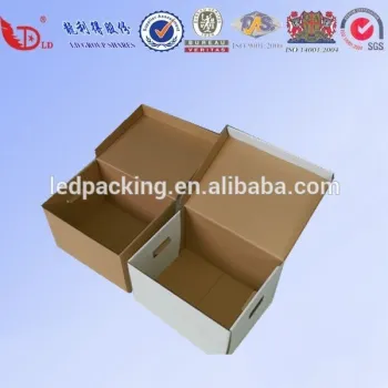 Wholesale custom brown and black corrugated carton box