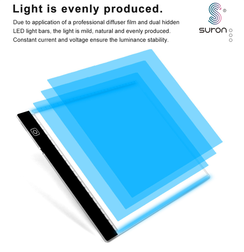 Suron Tracing Light Box Boad Dimmable Tracer Poard