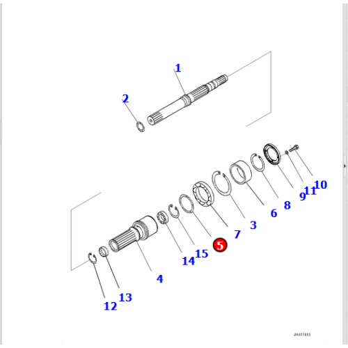 Dozer Parts D375A-8 195-15-49220 Seal Ring