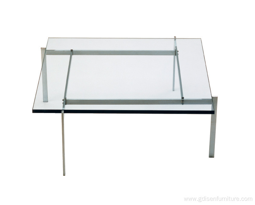 Poul Kjaerholm 61 Coffee Table with Glass