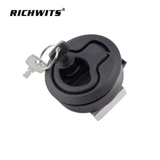 deck hardware Marinhos hatch trava trinco push black plastic marine latch with key