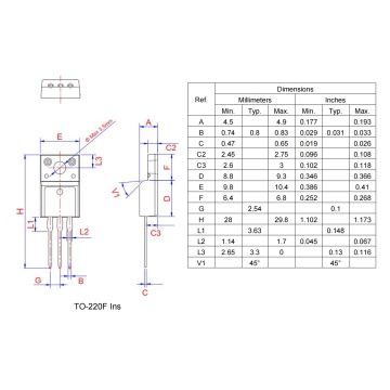 600V TO-220F BT137-600E 8A Triac