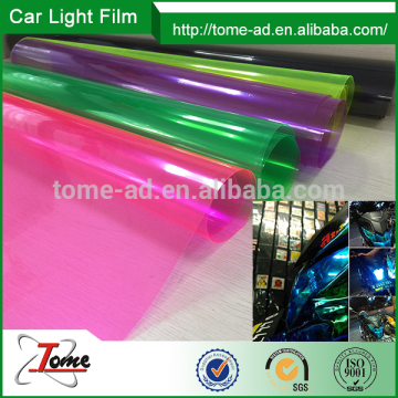 multi color car headlight tint film /colored headlight film