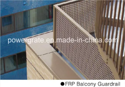 GRP Molded Grating Balcony Guardrail