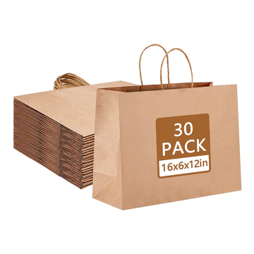 Hot Selling Custom Printed White Takeaway Paper Shopping Bags