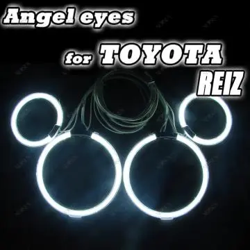 7000Ultra White 7000 CCFL Angel Eyes Halo Rings for TOYOTA REIZ