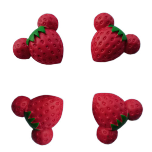 Cartoon Resin Fruit Red Strawberry Charms Home DIY Craft Hair Bow Accessories Phone Case Ornament Handmade Embellishment