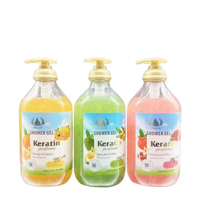 Long Lasting Fragrance Whitening Bubble Exfoliator Shower Gel