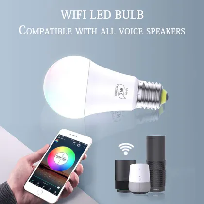 7W WiFi LED Light Bulb E27 B22 - Anern Factory