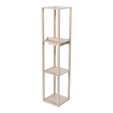 Log Color Shelf Light Wooden Rack