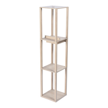 Log Color Shelf Light Wooden Rack