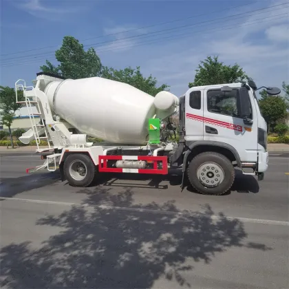 Direct Concrete Mixing Tank Truck 3 Square Concrete Mixing Transport Truck Four-Drive Concrete Coment Mixing Tank Truck