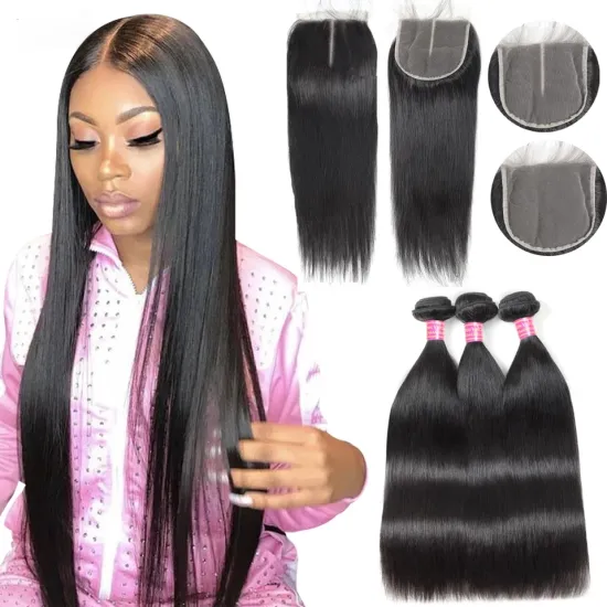 Unprocessed 100% Original Indian Raw Virgin Hair Vendor Wholesale One Donor Cuticle Aligned Human Hair Weave Extensions Bundles