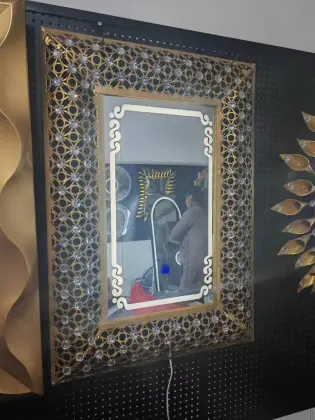 Led make up mirror glass interior decoration