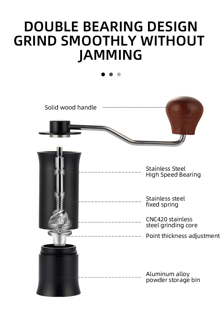 Manual coffee bean grinder